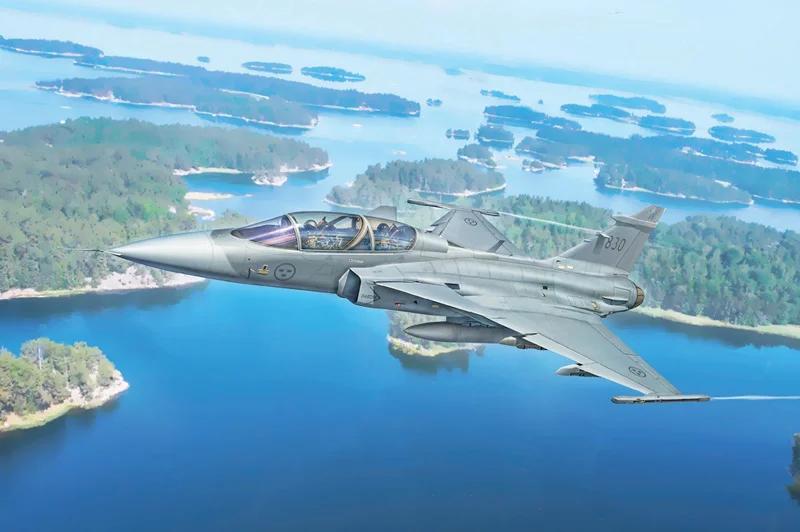 Italeri 1/72 JAS-39 Twin Seater Model Kit — box art