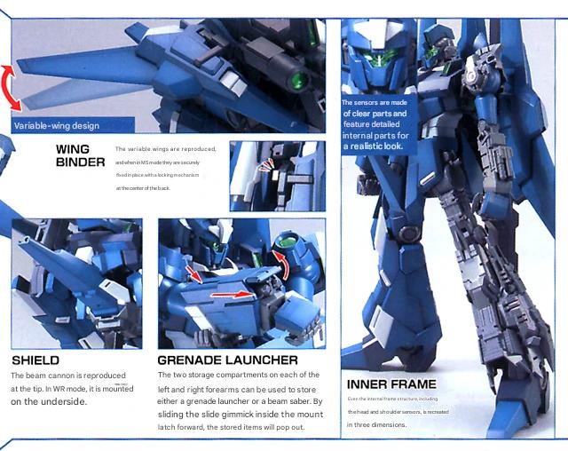 Bandai 1/100 MG Re-zel Commander Model Kit — product photo 5