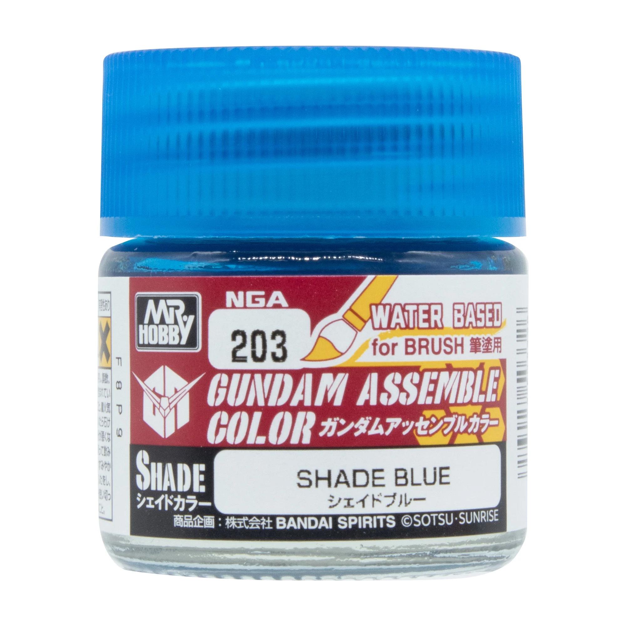 Mr. Hobby Gundam Assemble Color Shade Blue (NGA203) 10 ml — official product photo 1