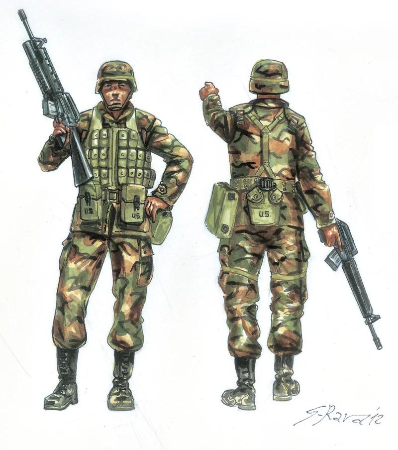 Italeri 1/72 US Infantry 1990s Model Kit — official product photo 2