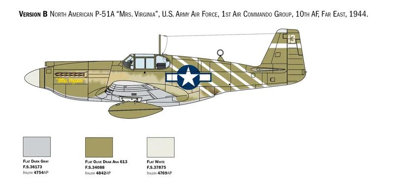 Italeri 1/72 P-51A Mustang Model Kit — official product photo 5