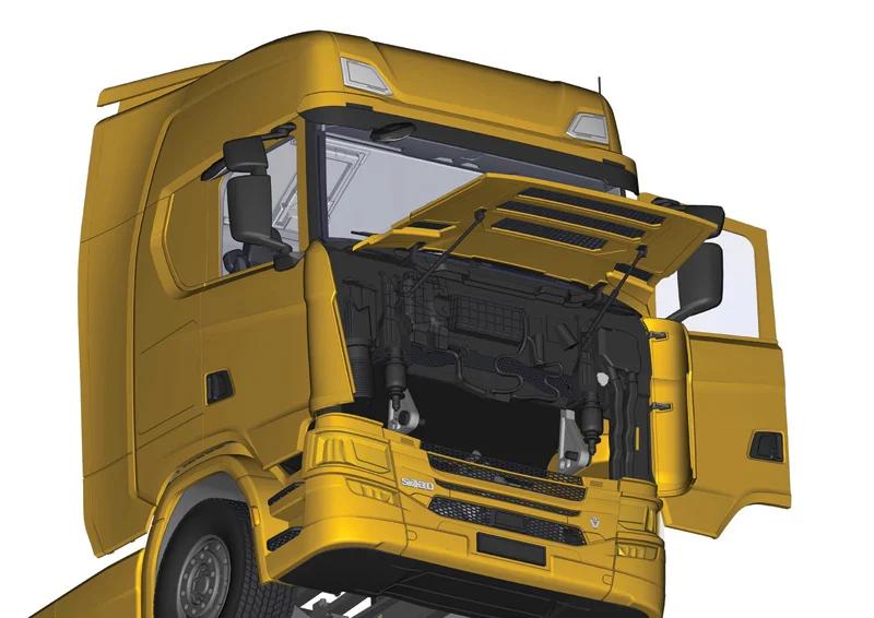 Italeri 1/24 Scania S730 Highline 4x2 Anniv Ed Model Kit — official product photo 6
