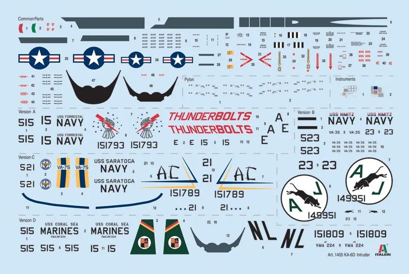 Italeri 1/72 Ka6d Intruder Usn Arcrft Model Kit — official product photo 2