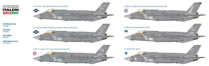 Italeri 1/32 F-35A Lockheed Lightning Model Kit — official product photo 6