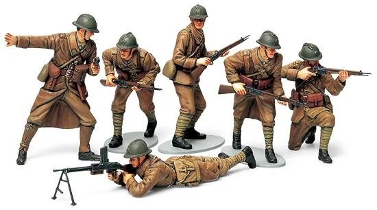 Tamiya 1/35 Ww-ii French Infantry Set Model Kit — box art