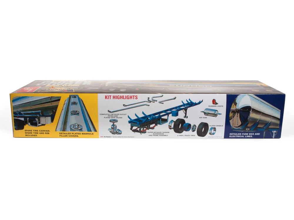 AMT 1/25 Fruehauf Plated Tanker Sunoco Model Kit — official product photo 3