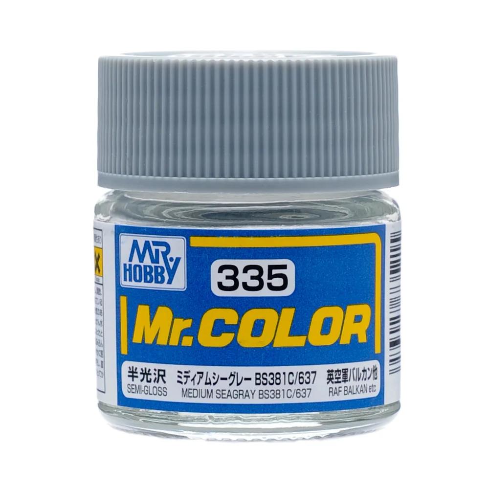 Mr. Hobby Mr. Color Medium Seagray BS381C 637 (C335) 10 ml — official product photo 1