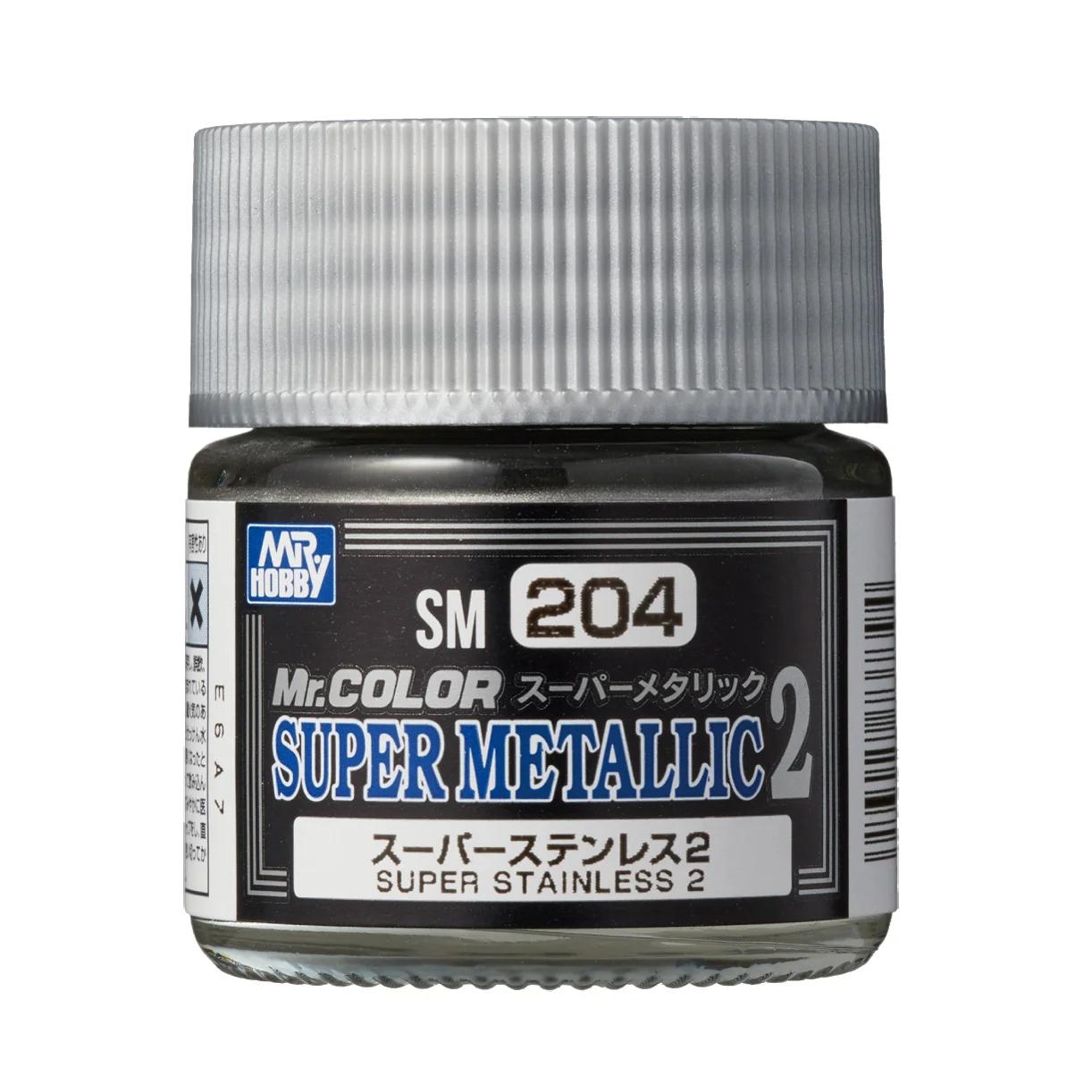 Mr. Hobby Mr. Color Super Metallic Color II Super Stainless II (SM204) 10 ml — official product photo 1