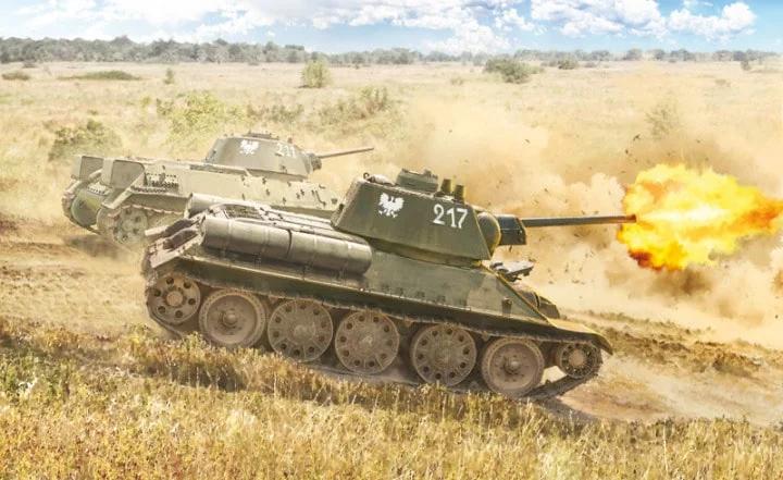 Italeri 1/72 T-34 76 1943 Model Kit — box art