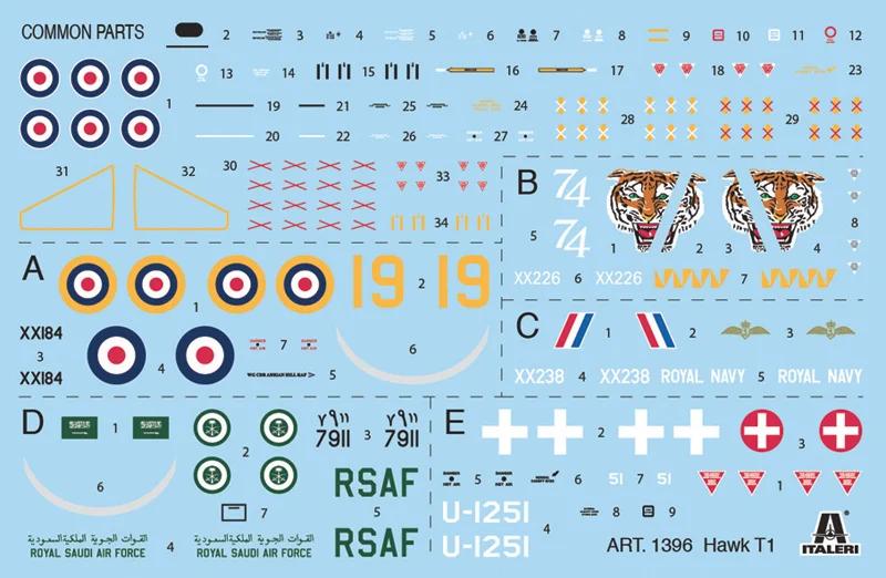 Italeri 1/72 Hawk T MK I Aircraft Model Kit — official product photo 3