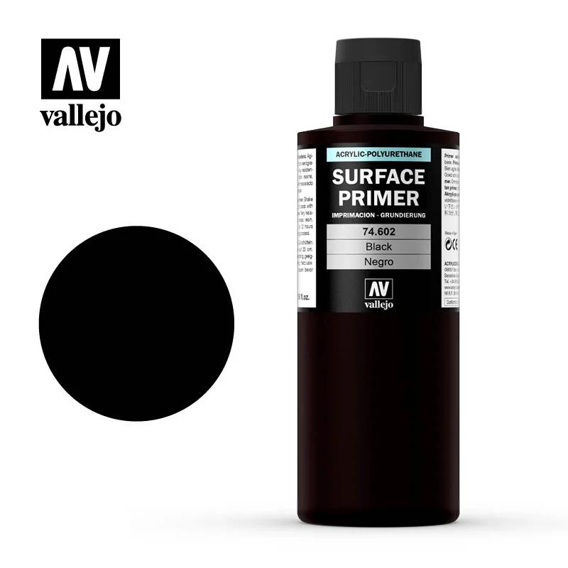 Vallejo Black Primer Acry-poly 200ml 1 — product photo
