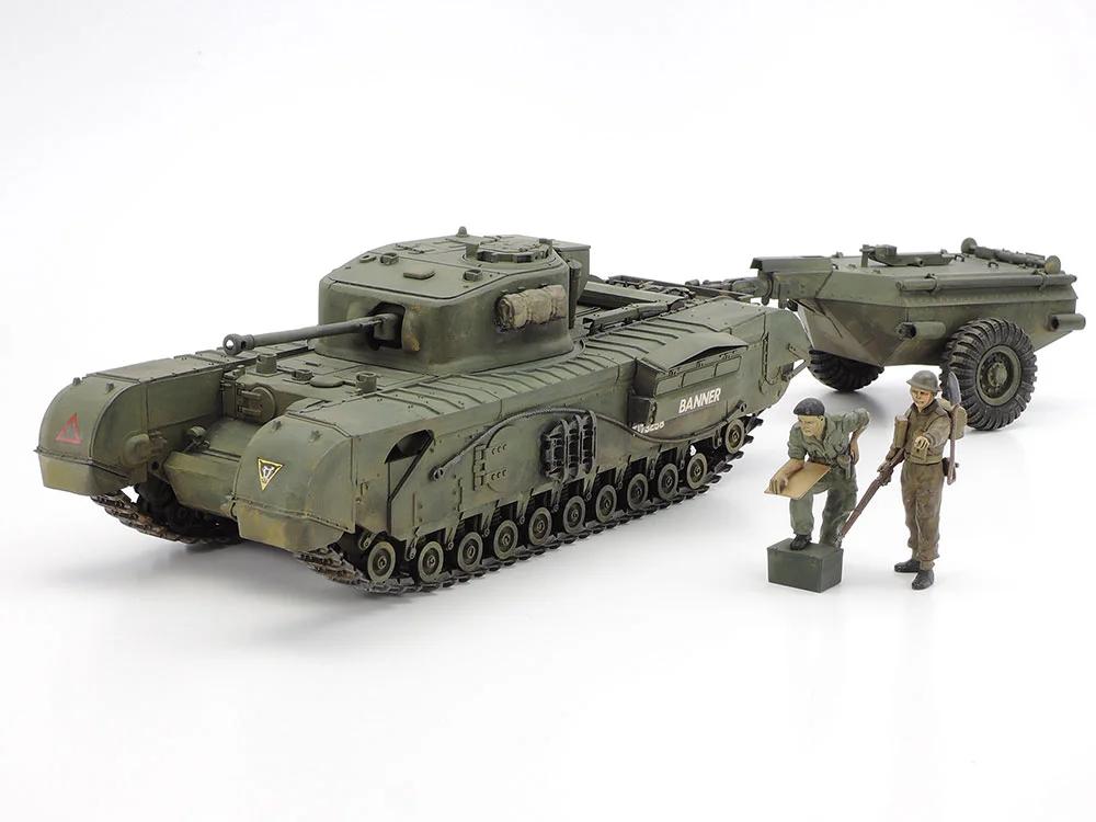 Tamiya 1/35 British Churchill C Tank Model Kit — official product photo 1