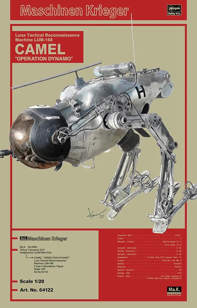 Hasegawa 1/20 LUM-168 Luna Tactical Recon Model Kit — official product photo 1