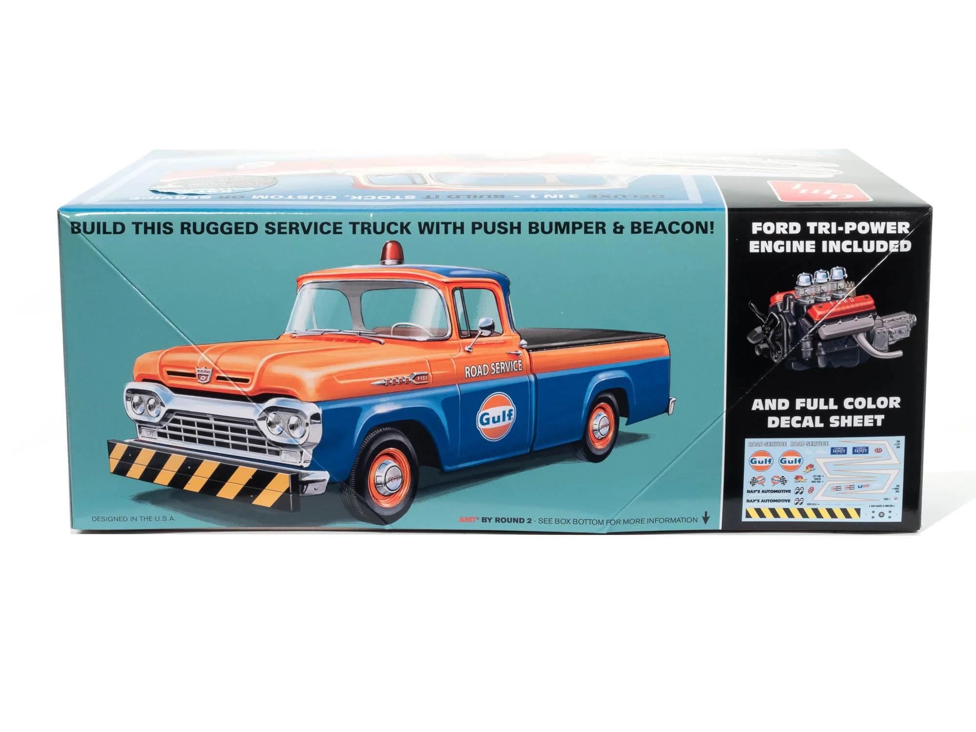 AMT 1/25 F-100 60 Ford Pickup W Trailer Model Kit — official product photo 5