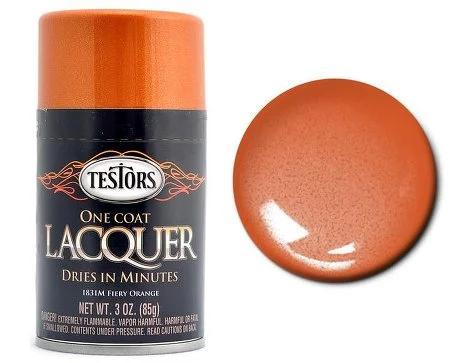 Testors Fiery Orange Laq Spray 3 — product photo