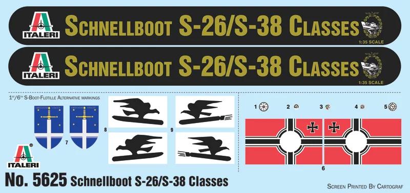 Italeri 1/35 S-26 Schnellboot S-38 Model Kit — official product photo 2