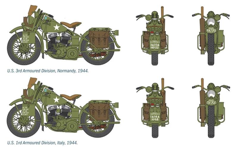 Italeri 1/35 US Motorcycles Ww-ii Model Kit — official product photo 4