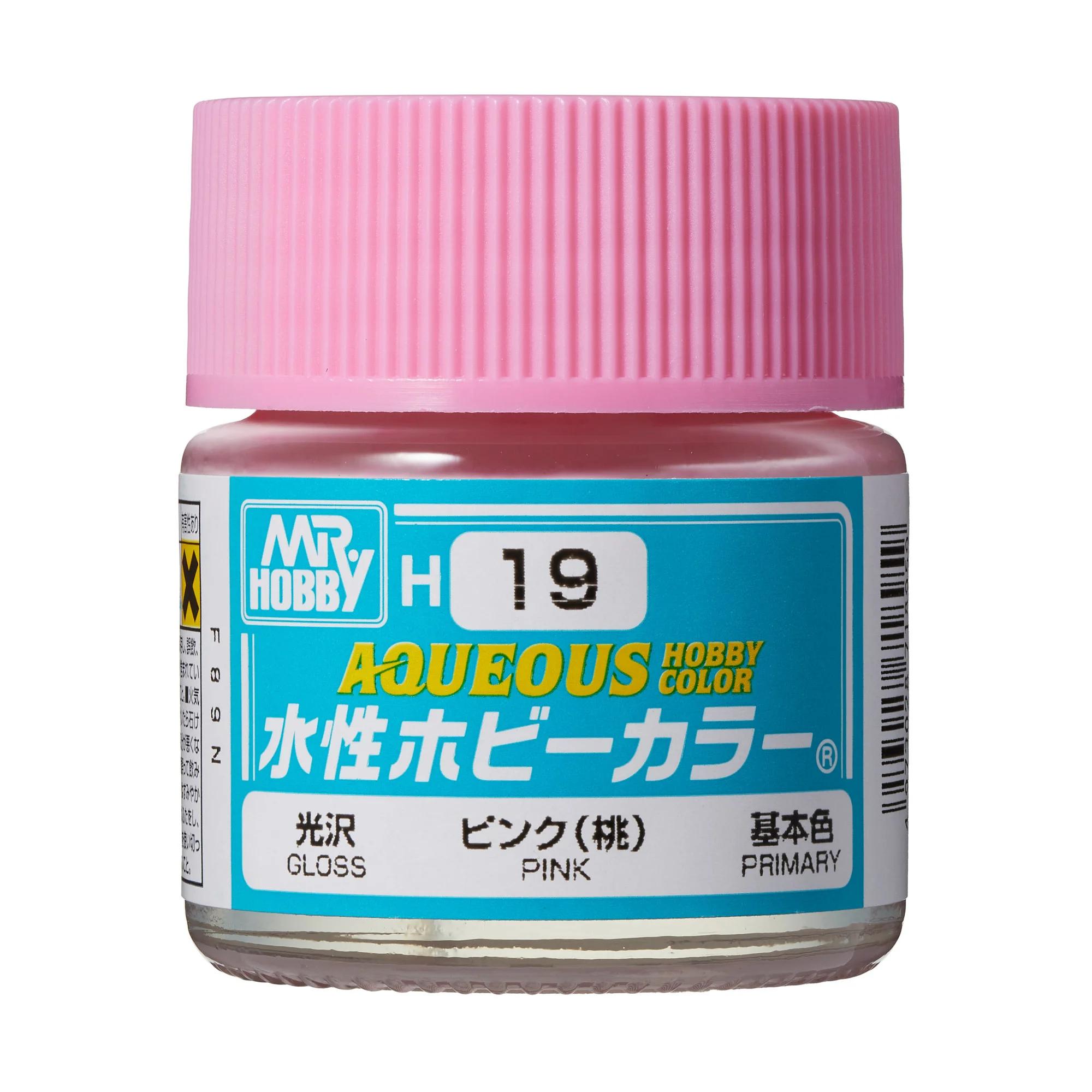 Mr. Hobby Aqueous Hobby Color Pink (H19) 10 ml — official product photo 1