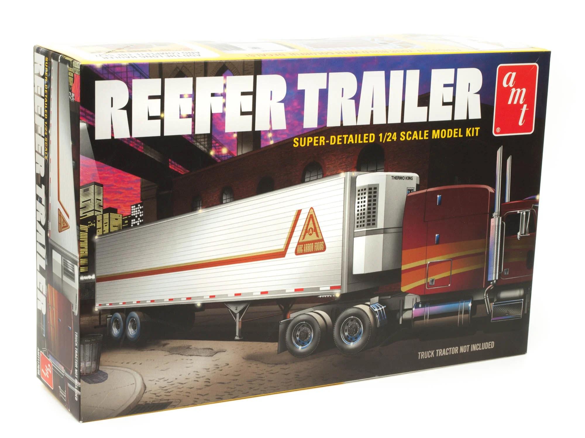 AMT 1/24 Reefer Semi Trailer Model Kit — official product photo 1