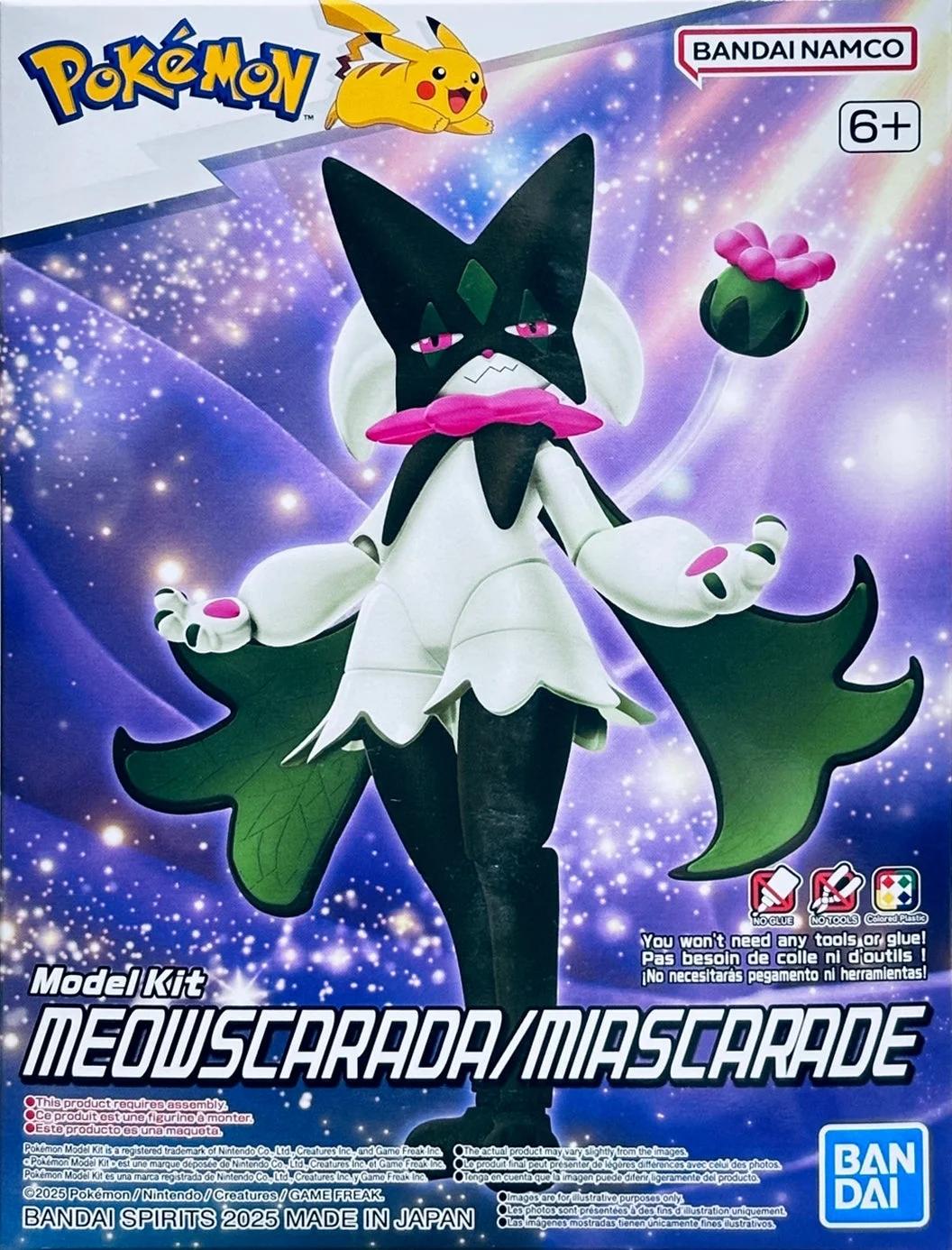 Bandai Meowscarada Pokemon Model Kit — official product photo 1
