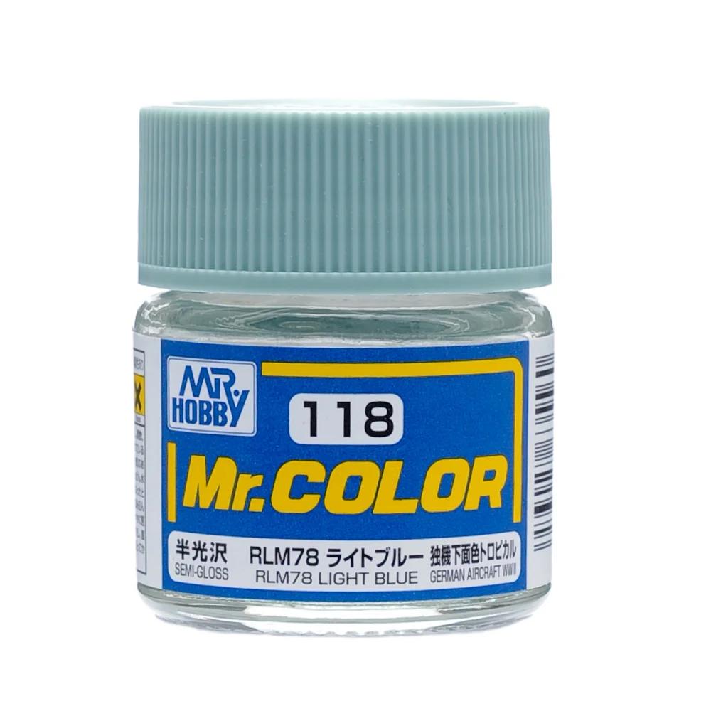 Mr. Hobby Mr. Color RLM78 Light Blue (C118) 10 ml — official product photo 1