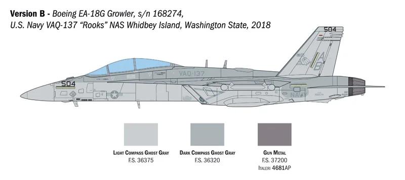 Italeri 1/48 A-18G E Growler Model Kit — official product photo 5