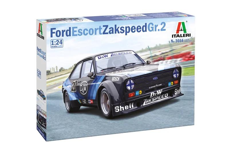 Italeri 1/24 Ford Escort Zakspeed Gr 2 Model Kit — official product photo 2