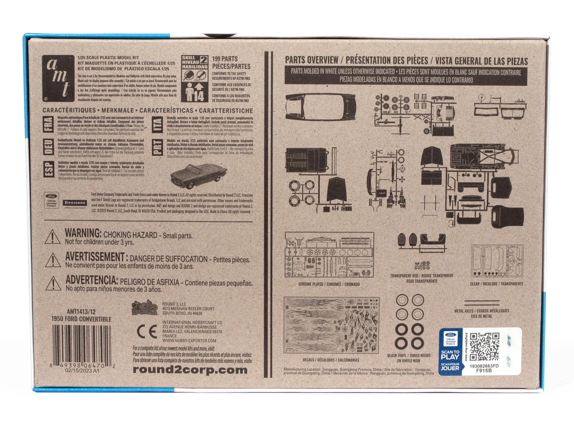 AMT 1/25 50 Ford Convertible Street Rod Model Kit — official product photo 2