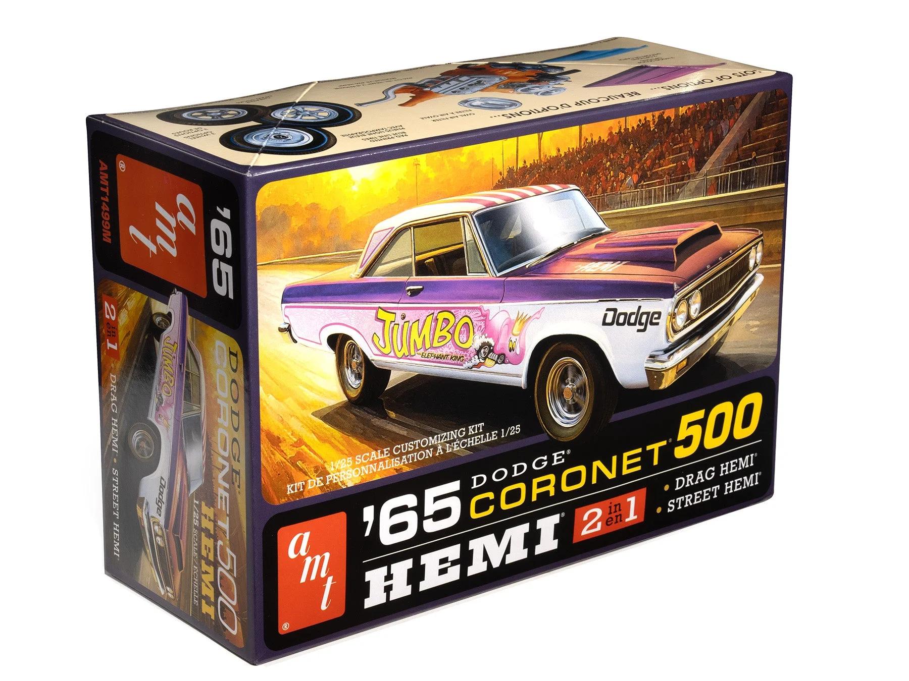 AMT 1/25 65dodge Coronet 500 Hardtop Hemi Model Kit — official product photo 1