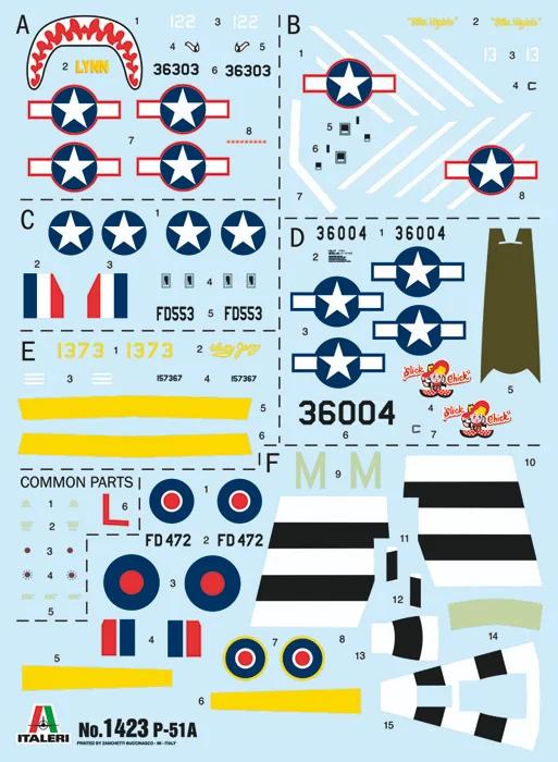 Italeri 1/72 P-51A Mustang Model Kit — official product photo 3