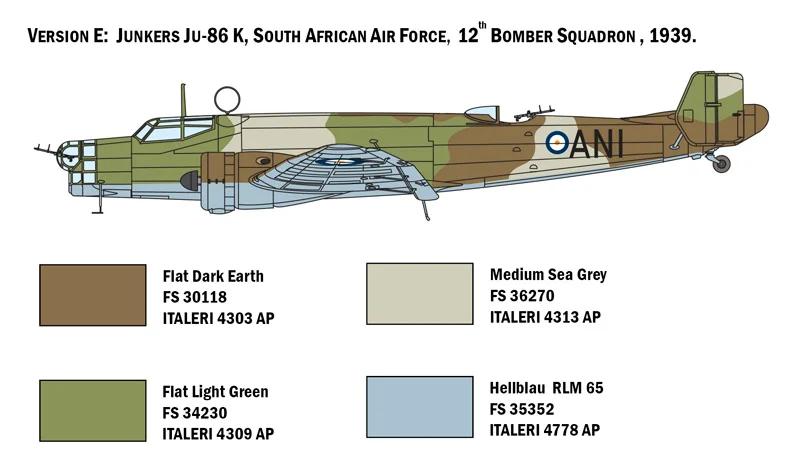 Italeri 1/72 E-1 Ju-86 E-2 Model Kit — official product photo 6