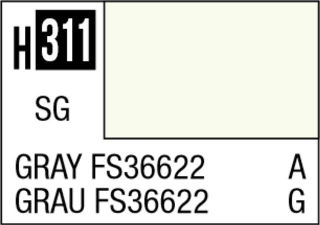 Mr. Hobby Aqueous Hobby Color H311 Gray FS36622 Semi-Gloss 10ml — product photo