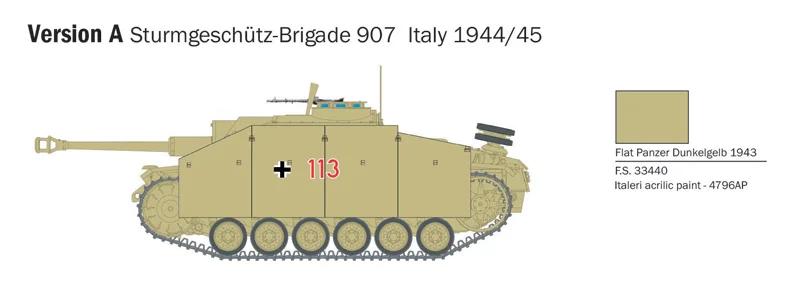 Italeri 1/56 Sturmgeschutz III Model Kit — official product photo 3