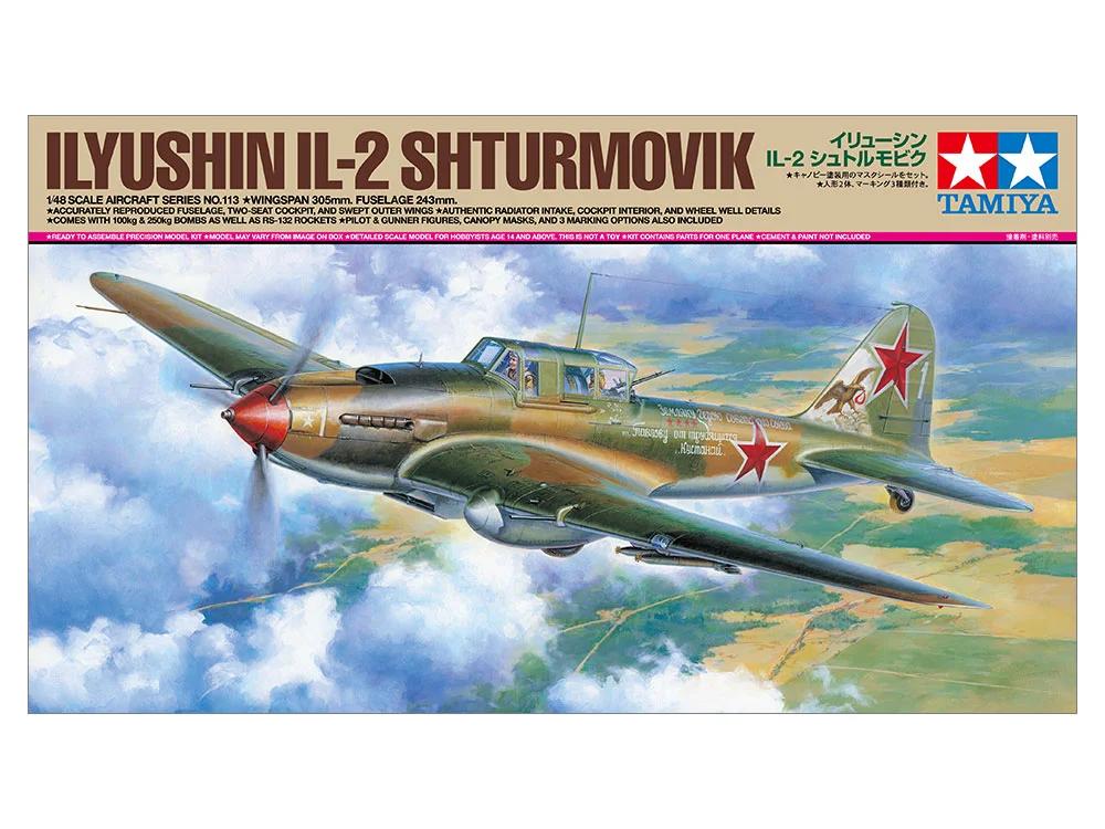 Tamiya 1/48 Illyushin Il-2 Shturmovik Model Kit — official product photo 1