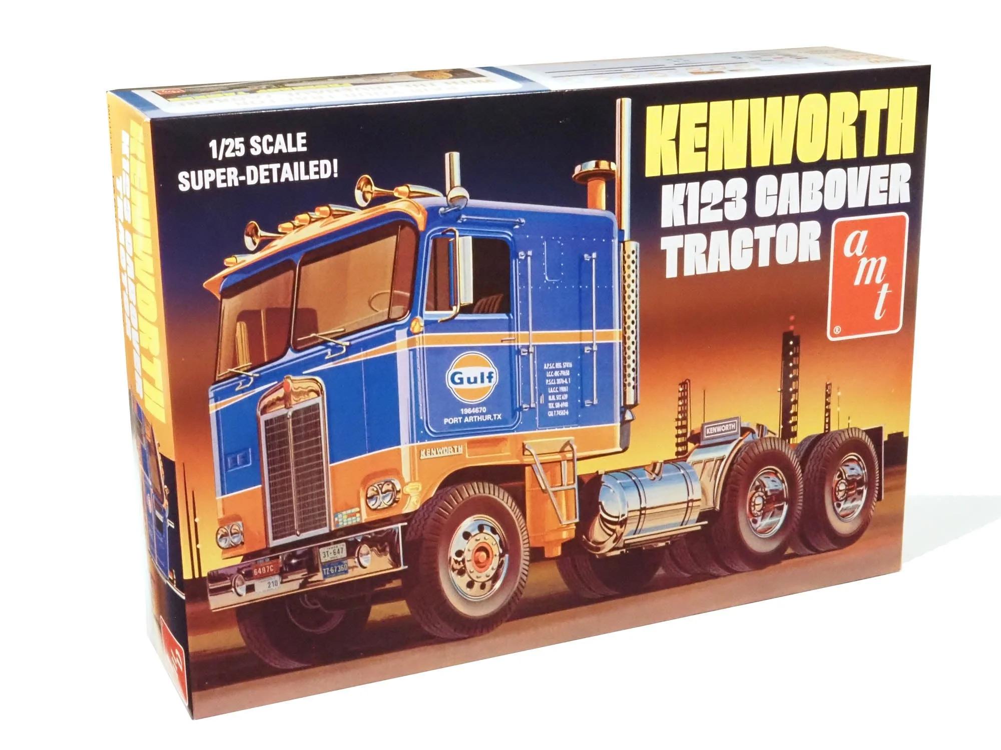 AMT 1/25 K-123 Kenworth Cabover Gulf Model Kit — official product photo 1