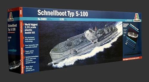 Italeri 1/35 Schnellboot S100 Model Kit — official product photo 2
