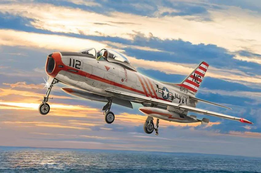 Italeri 1/48 FJ-2 North American 3 Fury Model Kit — box art
