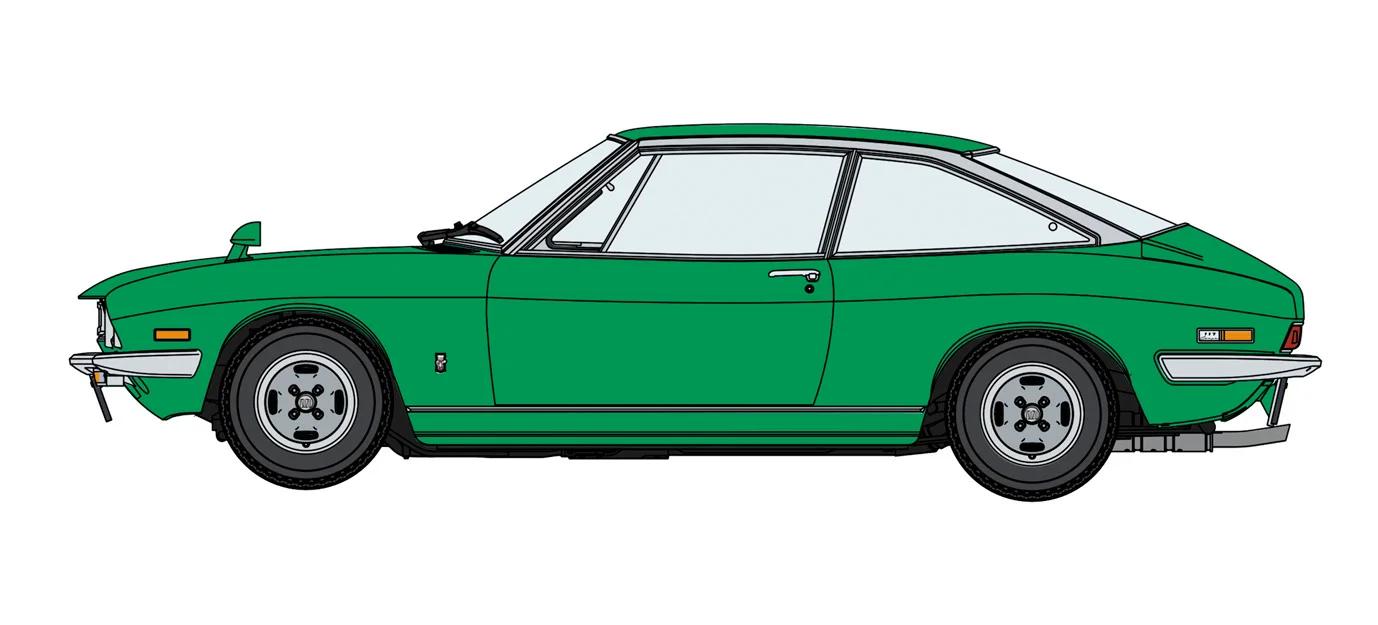 Hasegawa 1/24 Isuzu 117 Coupe Xe 1973 Model Kit — box art
