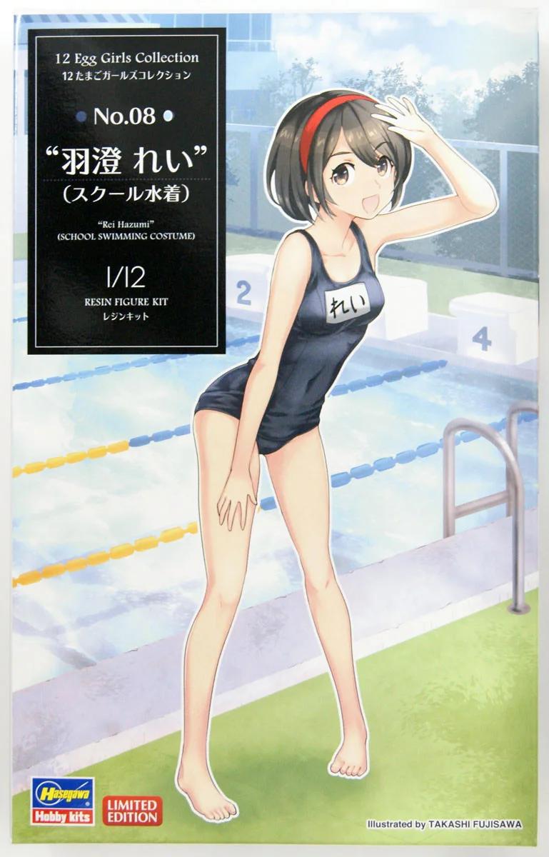 Hasegawa 1/12 Egg Girl Swim Model Kit — official product photo 1