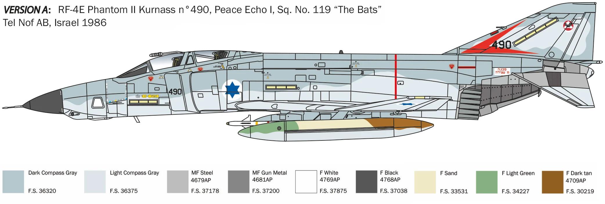 Italeri 1/48 RF-4E Phantom II Model Kit — official product photo 4