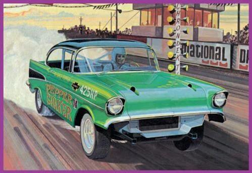 AMT 1/25 57 Chevy Bel Air Pepper Shaker Model Kit — box art