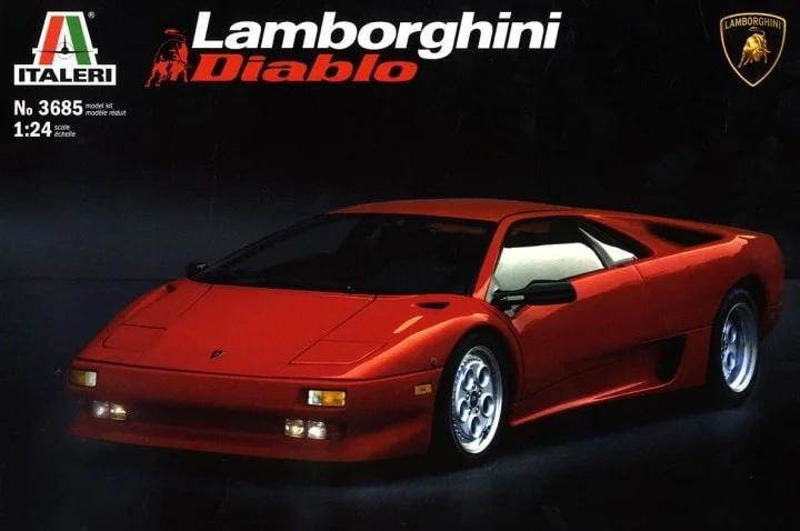 Italeri 1/24 Lamborghini Diablo Sprts Model Kit — box art