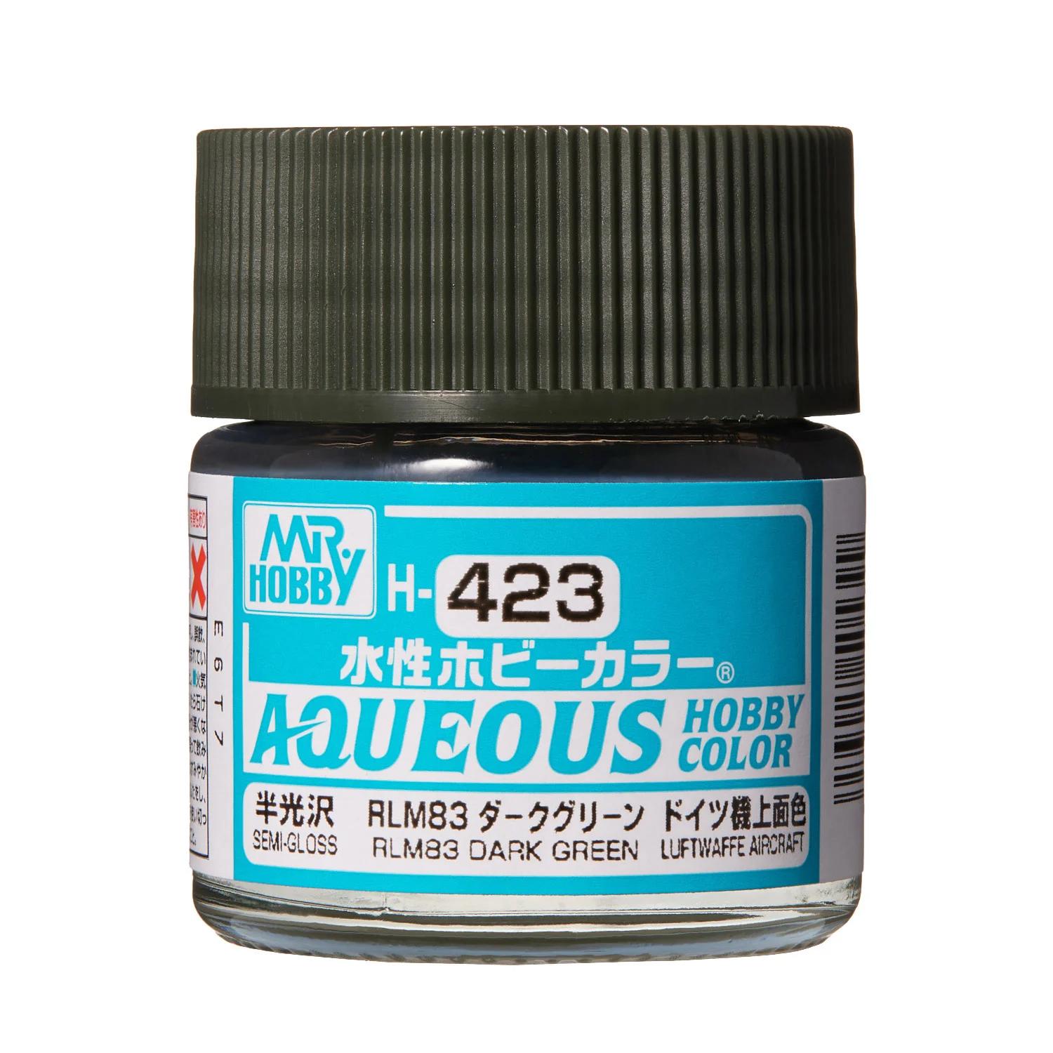 Mr. Hobby Aqueous Hobby Color RLM83 Dark Green (H423) 10 ml — official product photo 1