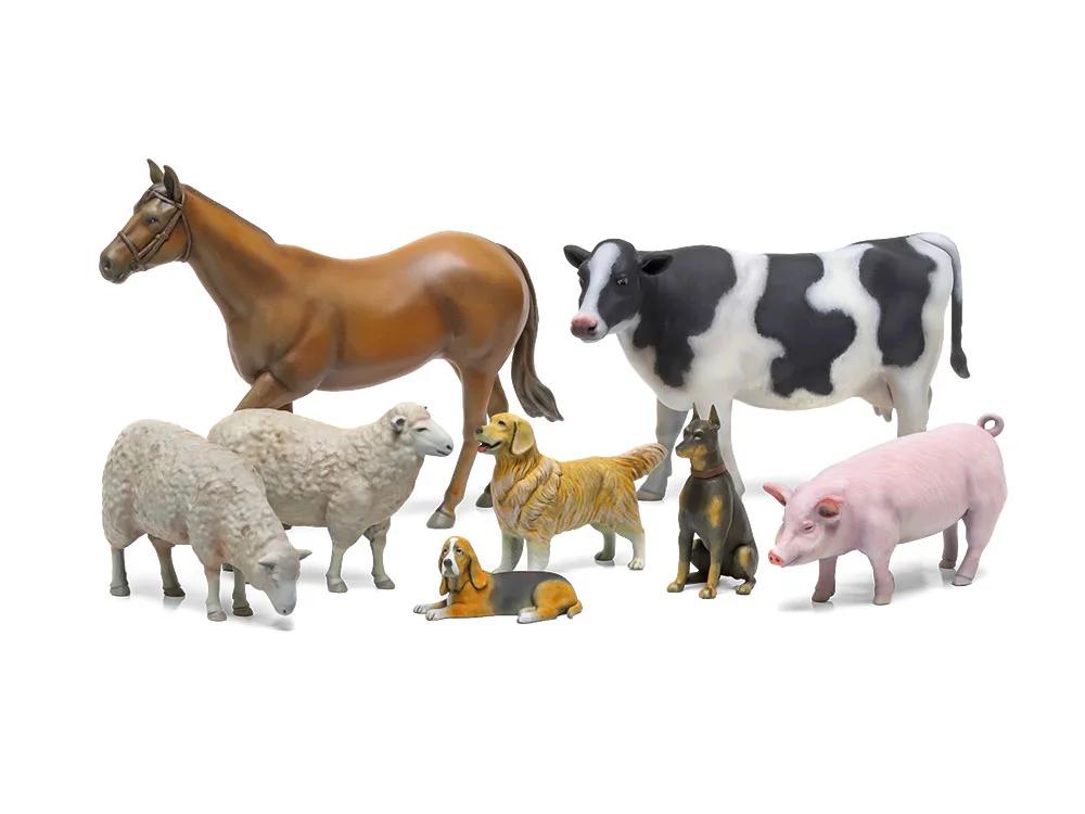 Tamiya 1/35 Livestock Set II Model Kit — official product photo 2