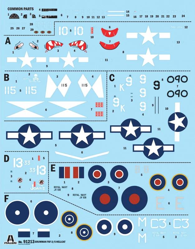 Italeri 1/72 Grumman F6f-3 5 Hellcat Model Kit — official product photo 2