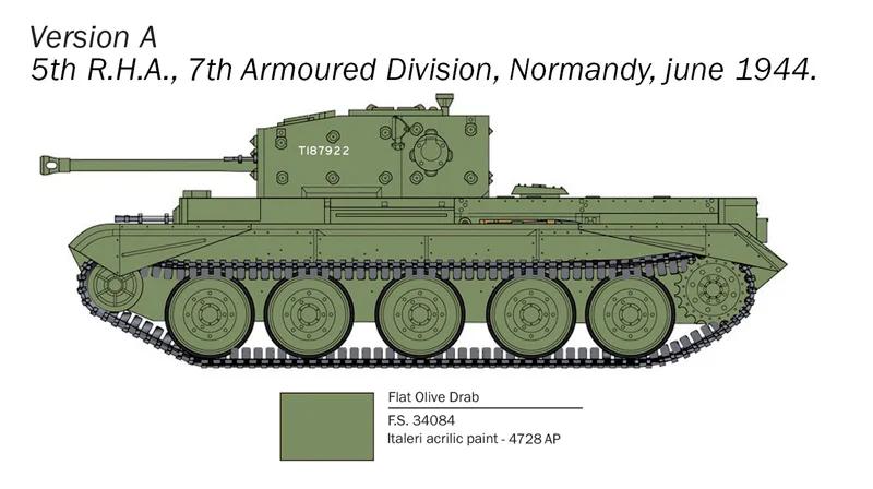 Italeri 1/56 Cromwell Mk4 Model Kit — official product photo 3