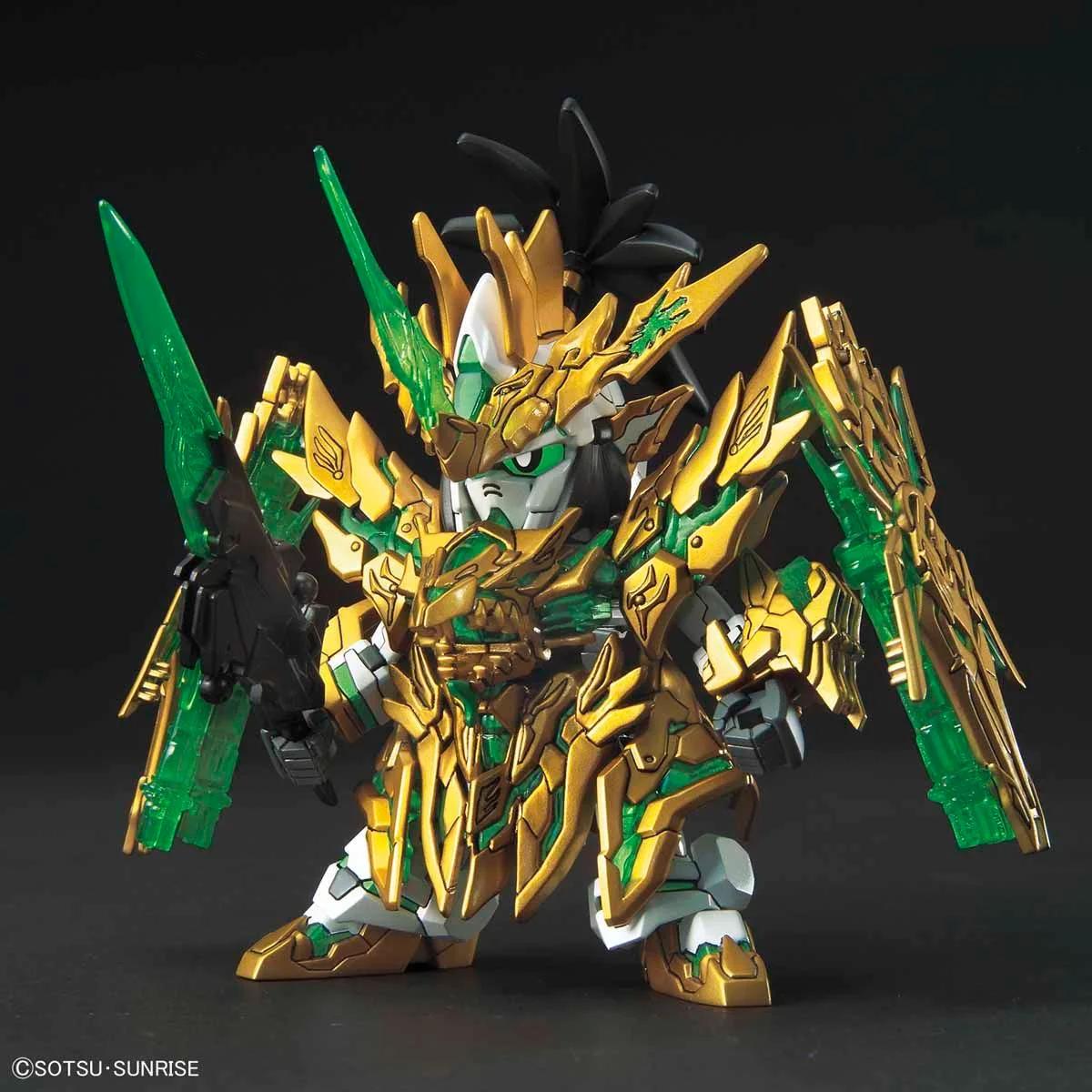 Bandai SD Long Xian Liu Bei Unicorn Model Kit — official product photo 1