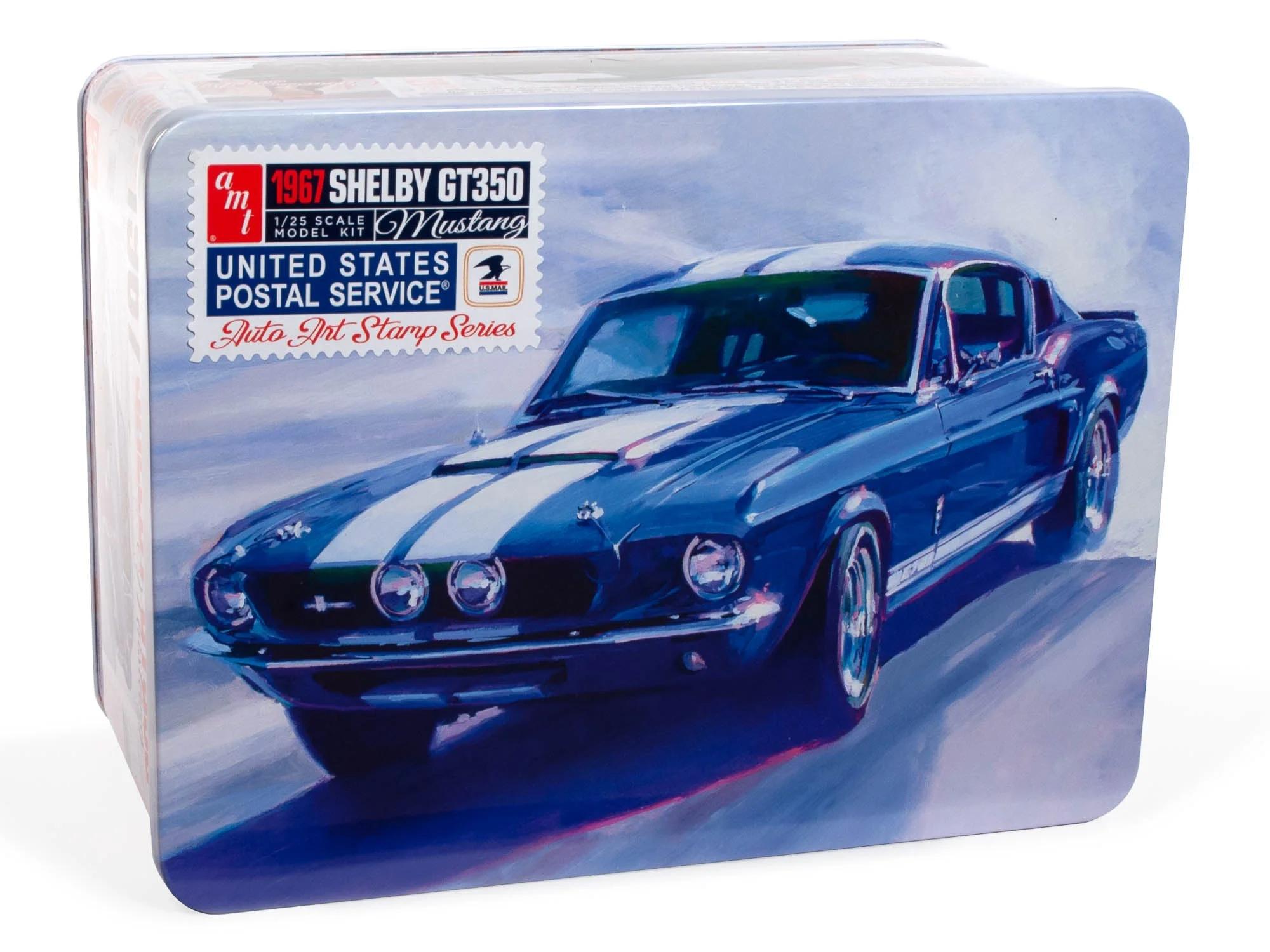 AMT 1/25 67 Shelby Gt350 Usps Stamp Series Model Kit — official product photo 1