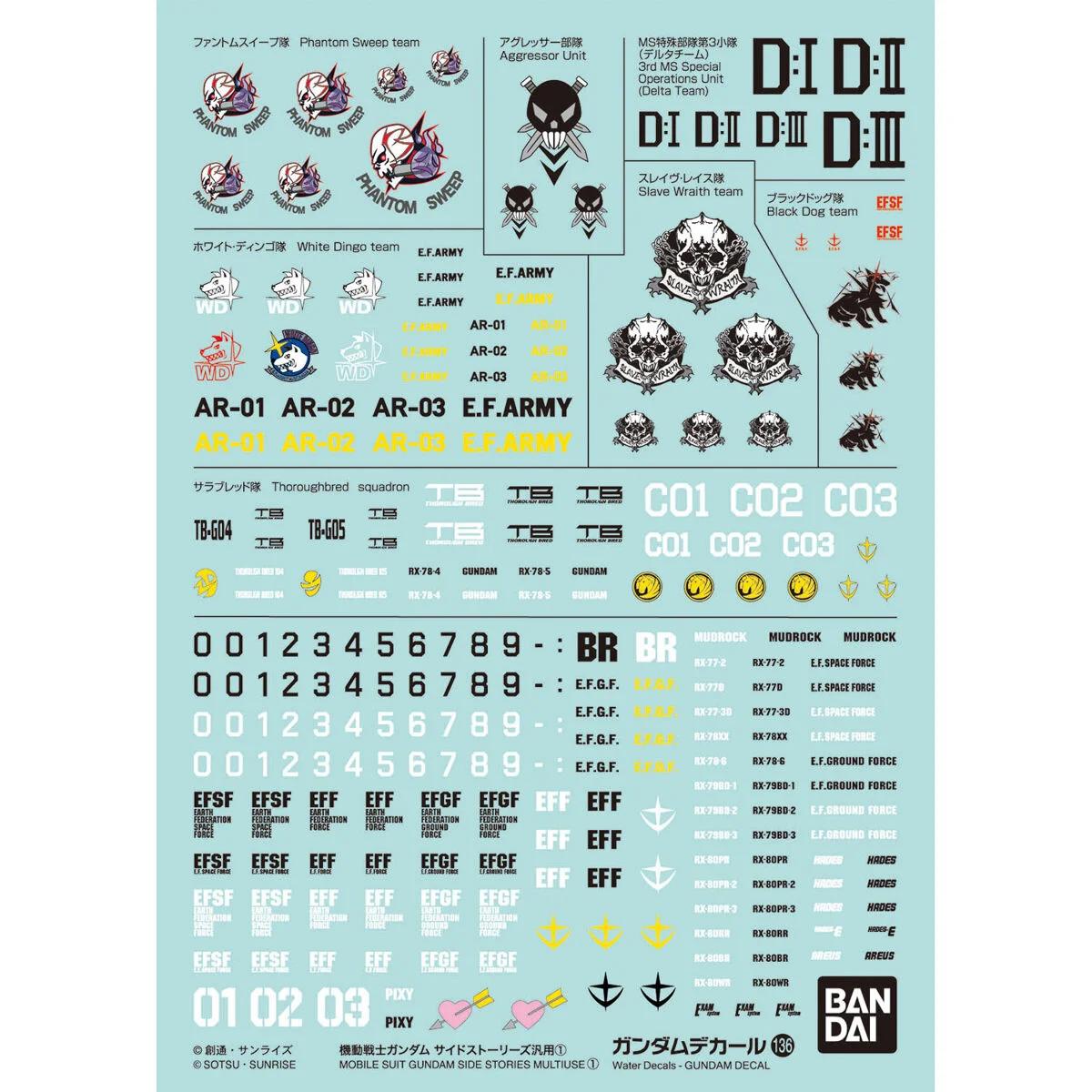 Bandai GD-136 Side Stories — official product photo 1