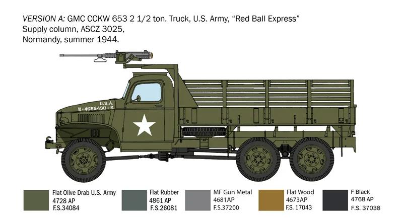 Italeri 1/35 Gmc 2 5t 6x6 Truck 80th Anniv Dday Model Kit — official product photo 4